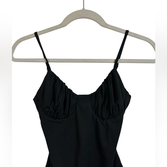 Princess Polly Levey Black Bodysuit with Ruched Cups and Snaps Womens Size US 2 - Picture 7 of 14